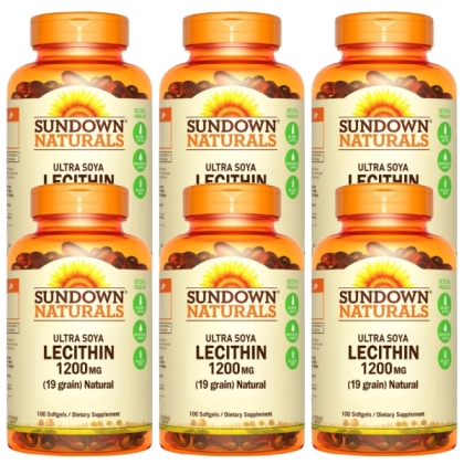 Sundown日落恩賜-超級61頂級卵磷脂膠囊(100粒X6瓶)